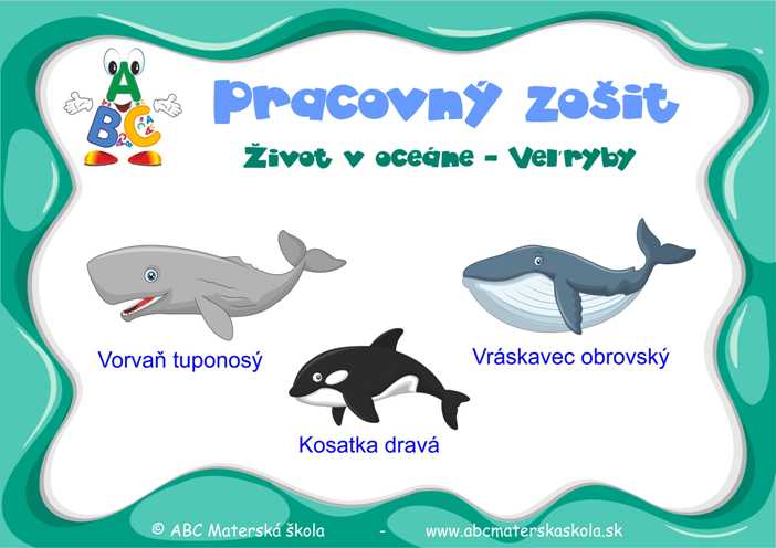 Pracovný zošit Život v oceáne - Veľryby