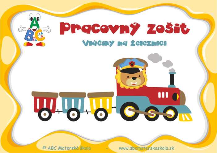 Pracovný zošit Vláčiky na železnici